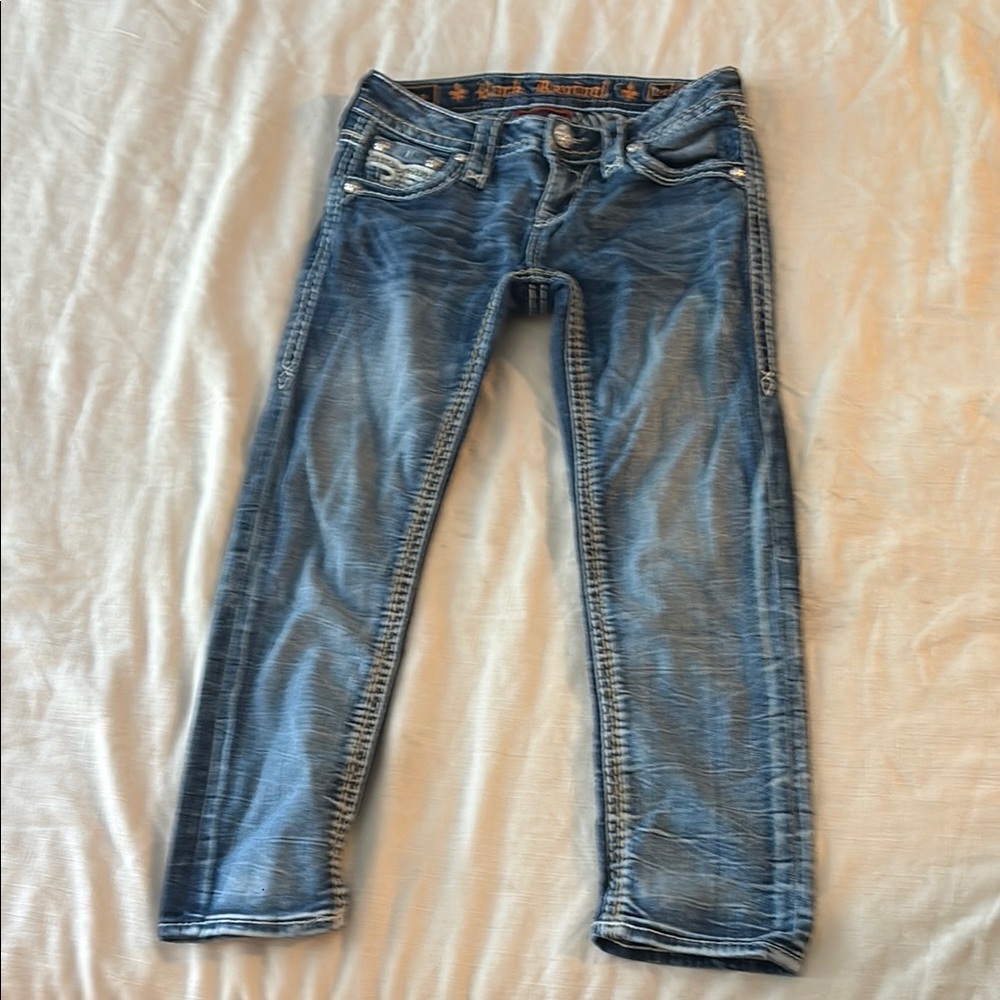 Rock Revival Light Blue Ankle Jeans
